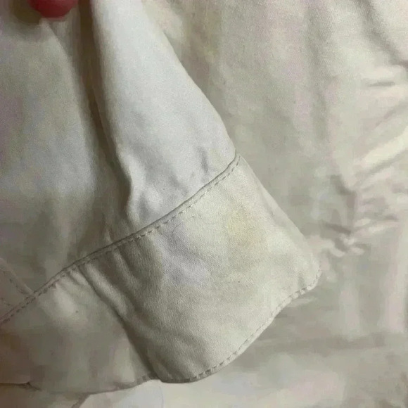 G Star  Raw Long White Coat Size Medium - Picture 12 of 12